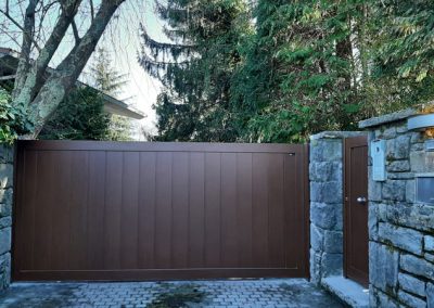 Puerta corredera para zonas residenciales